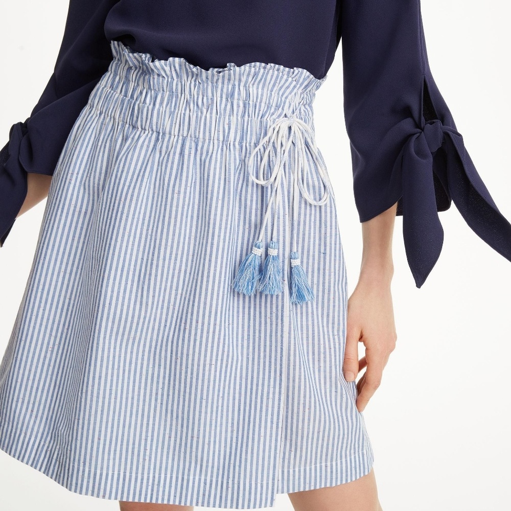 NWT Club Monaco Blue Radura Skirt Size XS